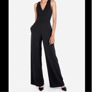 NEW WITH TAG - Express Black Wide Leg Jumpsuit (Size 2)